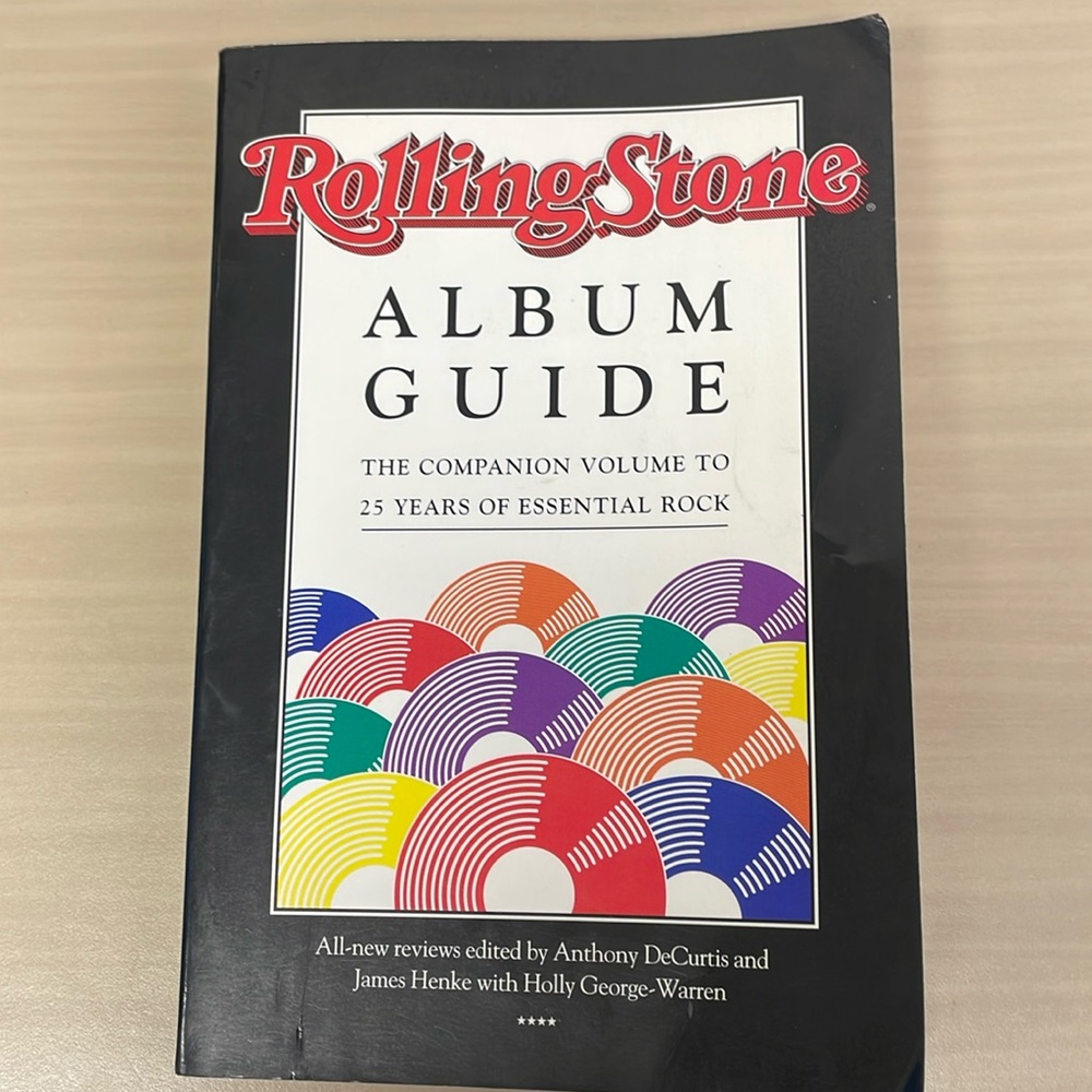 Rolling Stone Album Guide 1992 Used Vintage Book Music Sound Recording Reviews